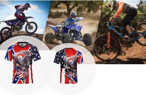 Miniatura 4 de MENUTT Camiseta de ciclismo de montaña para hombre, para motocross, México, MTB Downhill, camisetas para deportes de Rding