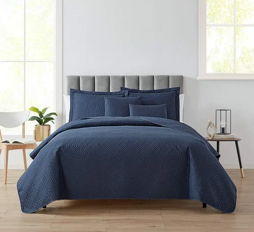 Miniatura 37 de Clara Clark Quilts Tamaño Twin - Juego de Cubrecama Colcha para Todas las Estaciones, Tejido Pinsonic Juego de Ropa de Cama Ligera - Juego
