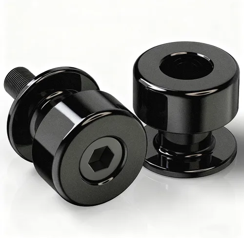 RENO Bobinas deslizantes de carrete oscilante de 6 mm, soporte de acero inoxidable 304 universal M6, deslizadores de cuadro de motocicleta