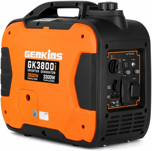 Genkins Generador portátil de inversor de 3800 vatios ultra silencioso listo para RV, de emergencia, para respaldo en el hogar, recreación, etc. A