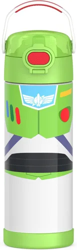 Miniatura 50 de THERMOS FUNTAINER Botella de acero inoxidable con aislamiento al vacío de 16 onzas con tapa ancha de canalón, Rosa Neón