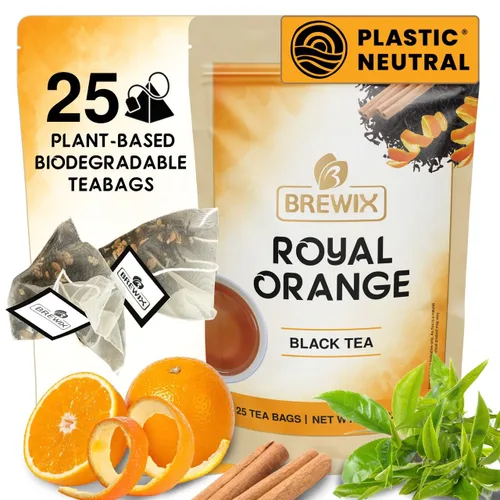 Miniatura 28 de BREWIX, Bedtime Blossom - Té suelto de hierbas (más de 50 tazas) sin cafeína y totalmente natural Mezcla relajante floral nocturna Rooibos