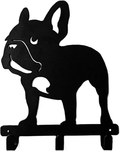 Miniatura 11 de Gancho de pared con forma de bulldog francés Frenchie Boston Terrier Happy Car Ride para correa, llaves, ropa, toalla