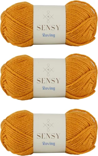 Miniatura 30 de Sensy Roving - Ovillo de lana multicolor, 3.5 onzas, 132 yardas, calibre 5, voluminoso (otoño)