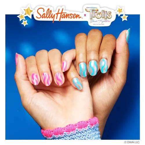 Miniatura 8 de Sally Hansen Colección de esmaltes de uñas Insta-Dri x Trolls - Here We Go Again! - 0.31 onzas líquidas 136 - ¡Aquí vamos de nuevo!