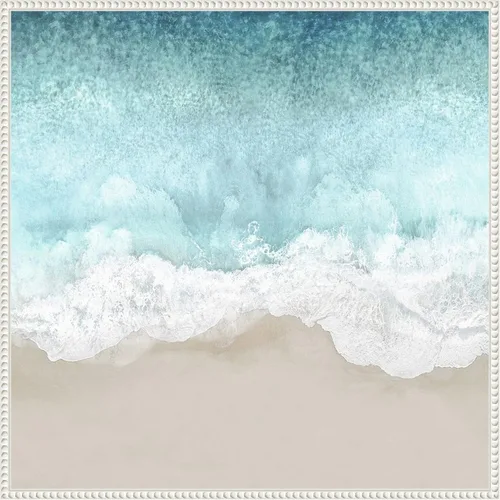 Miniatura 16 de Amanti Art Lienzo enmarcado para pared, 16 x 16 pulgadas, olas del océano II, por Maggie Olsen, lienzo enmarcado para pared, obras de arte de playa