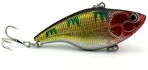 Miniatura 3 de 4PCS Sinking Rattling Wiggler VIB Lipless Crankbaits Hard Fishing Señuelos Wobbler para lubina y trucha 7.5cm/2.95"/0.51 oz
