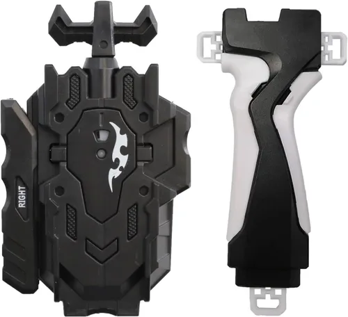 Miniatura 4 de Lanzador y agarre, lanzador bidireccional izquierdo y derecho L/R compatible con todas las series Bey Burst Bey Battling-Black