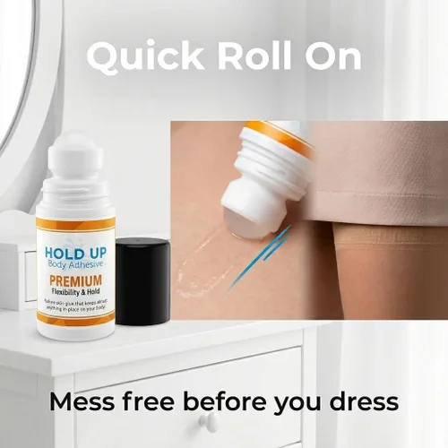 Miniatura 5 de Hold Up Body Adhesive Pegamento aplicador enrollable de alta calidad, pegamento para calcetines de compresión, medias, disfraces, ropa, resistente