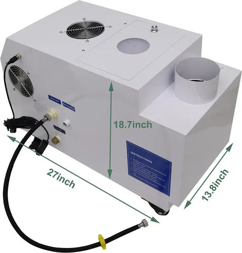 Miniatura 2 de TECHTONGDA Humidificador ultrasónico comercial 6.6 lbs/h Fabricante de niebla fría portátil para sala grande invernadero almacén de hasta 200-500