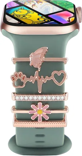 Miniatura 10 de Dijes para correa de Apple Watch para mujer de 1.575 pulgadas, 1.732 pulgadas, 1.614 pulgadas, 1.772 pulgadas, 1.654 pulgadas, 1.732 pulgadas, 1.732