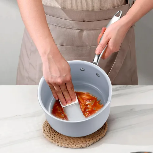 Miniatura 4 de Cacerola antiadherente de 2 cuartos con tapa, cacerola de cerámica pequeña para cocinar, no tóxica, libre de PTFE y PFOA - apta para horno
