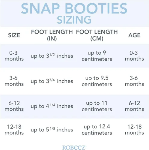Miniatura 7 de Robeez - Botines con cierre a presión para bebés, zapatos para niños y niñas de 0 a 12 meses