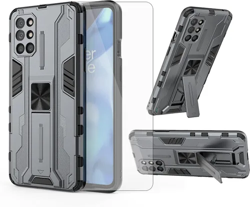 Miniatura 9 de Asuwish Funda para teléfono OnePlus 8T OnePlus8T Plus 9R 5G con protector de pantalla de vidrio templado y Slim Stand Cell One Plus8T5G On + 1 Plus