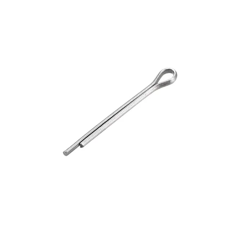 uxcell Pasador de chaveta dividido, 0.039 in x 0.394 in, acero inoxidable 304, 2 puntas, llave de clip de sujeción en tono plateado, 30 unidades
