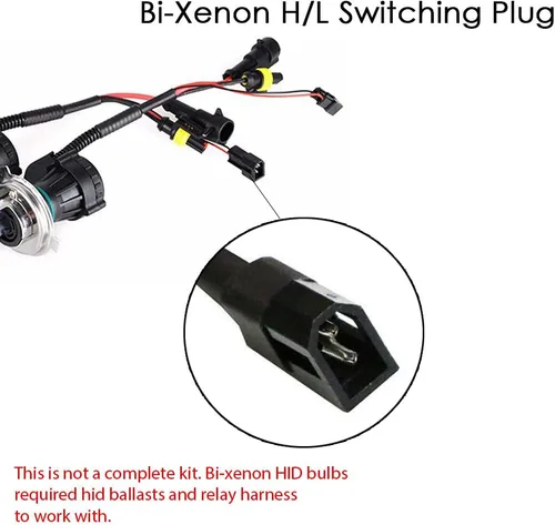 Miniatura 4 de Bombillas HID H4 9003 Bi-Xenon de 35 W superbrillantes de doble luz para faros delanteros, 10000 K, azul profundo, paquete de 2