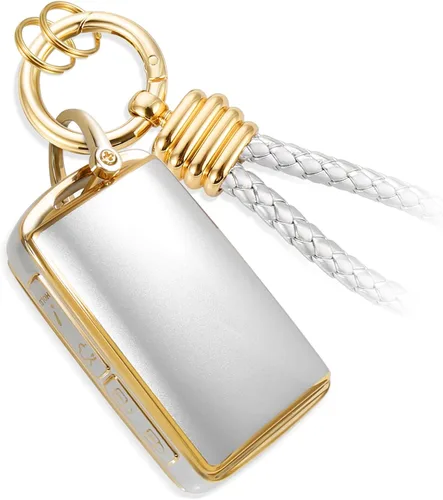 Miniatura 14 de para Cadillac - Funda para llavero con cuerda trenzada metálica, funda suave mejorada para 2020 en adelante CT4 CT5 CT6 XTS XT4 XT5 ATS, etc.