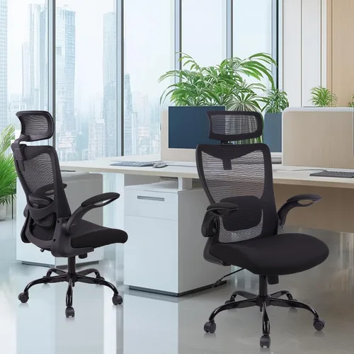 Miniatura 8 de CLATINA Silla de oficina ergonómica de malla resistente de 400 libras, silla de escritorio grande y alta con soporte lumbar ajustable
