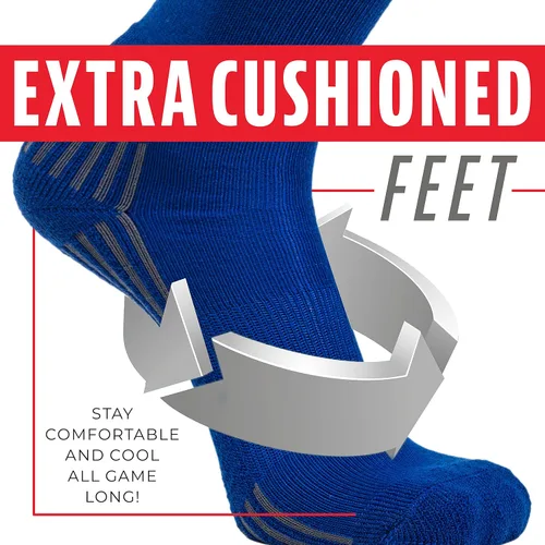 Miniatura 3 de Franklin Sports Youth Baseball + Softball Socks - Knee Socks for Kids - Boys + Girls Tall Sports Socks - Youth