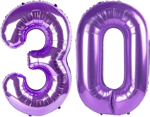 Miniatura 176 de Globos de números de 5 globos de 40 pulgadas, decoraciones de cumpleaños azules para niños y niñas, globos de números azul marino grandes