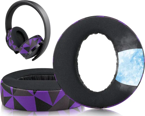 Miniatura 8 de SOULWIT Almohadillas de repuesto para auriculares Sony New Gold Wireless PlayStation PS4 (versión 2018), almohadillas con espuma de alta densidad