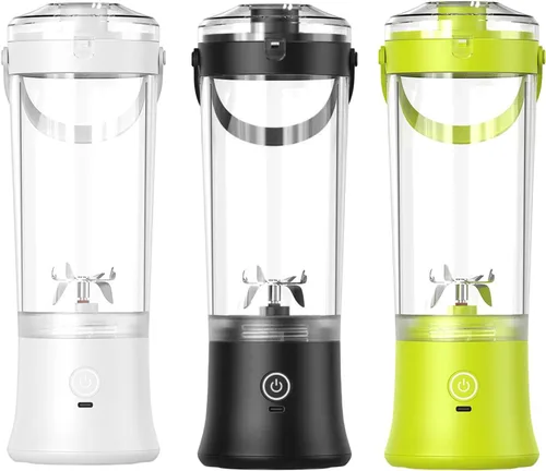 Miniatura 5 de Potente 7.4 V eléctrico Juicer Cup con textura de diseño portátil para frescura Mezcla de frutas en casa Gimnasio Oficina Licuadora de alta velocidad