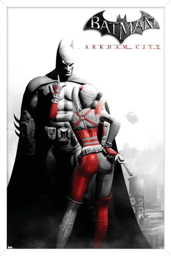 Miniatura 9 de Trends International DC Comics VIdeo Game - Póster de pared de Arkham City, arte clave, 14.725 x 22.375 pulgadas, versión enmarcada de madera
