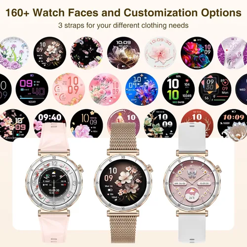 Miniatura 4 de Smart Watches for Women (Answer/Make Calls),1.19" AMOLED Slim Smartwatch with Heart Rate/Sleep Monitor,120+ Sport Modes Fitness Tracker with Rose