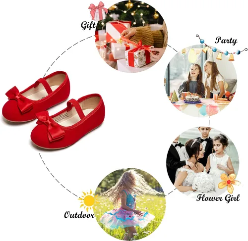 Miniatura 5 de Felix Flora Toddler Girl Mary Jane Dress Shoes-Flower Girl Party School Wedding
