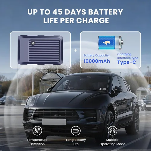 Miniatura 2 de SEEWORLD Rastreador GPS para vehículos, dispositivo de seguimiento magnético oculto para automóviles, GPS en tiempo real, IP67 impermeable, batería
