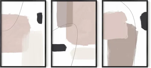 Miniatura 13 de HAUS AND HUES Arte de pared bohemia moderna de mediados de siglo - Arte boho, neutro, decoración de pared con sol (Marco negro, 12x16)