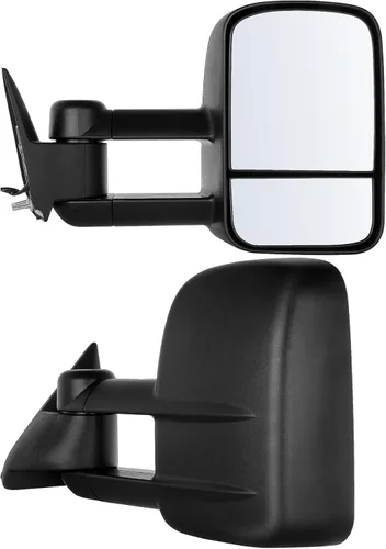 Miniatura 27 de ECCPP Juego de espejos de remolque, reemplazo en pareja, compatible con Chevy Silverado 1500 2500 HD 3500 Suburban 1500 2500 Tahoe para GMC Sierra