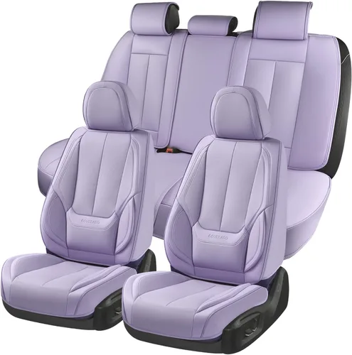 Miniatura 101 de Coverado Juego completo de fundas de asiento de automóvil, fundas de asiento para automóviles, fundas de asiento de coche beige para asientos