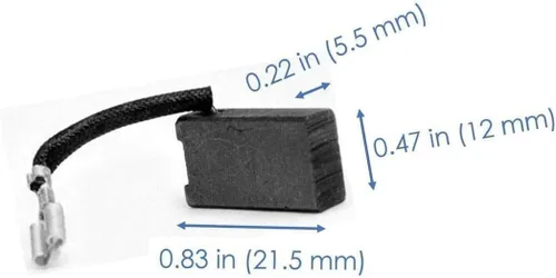 Miniatura 2 de Paquete de 4 cepillos de carbono de precisión 381028-08 381028-02 para sierras circulares e ingletadoras DeWalt - Compatible con DW703, DW708