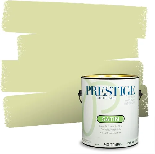 Miniatura 83 de PRESTIGE Pinturas Pintura interior e imprimación en uno, 1 galón, cáscara de huevo, aventura