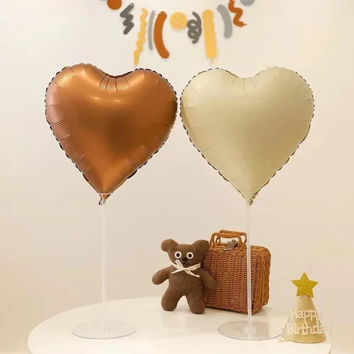 Miniatura 2 de 10 globos de corazón blanco crema, formas de corazón blanco arena de 18 pulgadas para baby showers, bodas, decoraciones del día de San Valentín