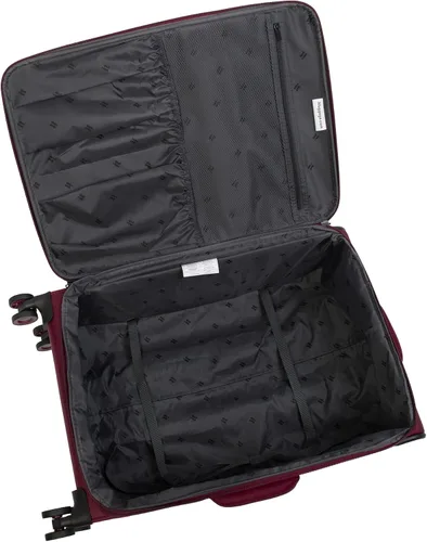 Miniatura 4 de it luggage Precursor - Juego de 3 ruedas giratorias expansibles de 8 ruedas a cuadros Softside, Gris con azul, It Luggage Precursor - Juego de 3
