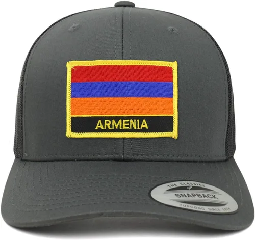 Miniatura 3 de Trendy Apparel Shop Gorra de malla con diseño de bandera de Armenia