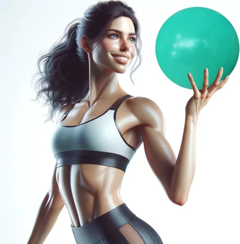 Miniatura 3 de AppleRound Exercise Ball with Pump, 9-Inch Small for Pilates, Yoga, Core Stability - Choose: [Pack of 1 Ball + 1 Pump] or [Pack of 2 Balls + 1 Pump]