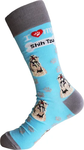 Miniatura 3 de Sock Society I Love Dogs - Calcetines divertidos unisex para hombres y mujeres, diseño casual, paquete de 3