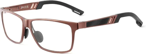 Miniatura 10 de JM Al-Mg - Lentes de metal con bloqueo de luz azul para hombres y mujeres, antiluz azul, para computadora, alivian la fatiga ocular y la protección