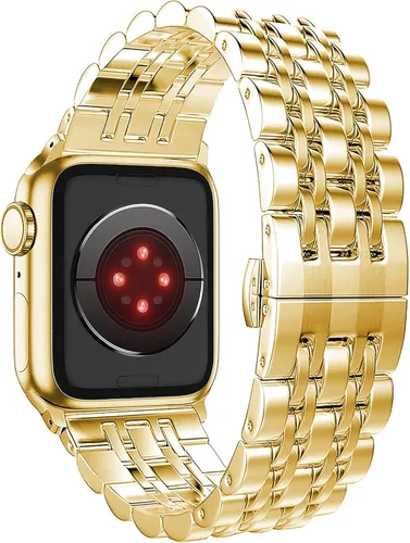 Miniatura 3 de Correa de acero inoxidable compatible con Apple Watch Ultra 2/Ultra/Series 10-1 y SE/SE2, correa de metal ajustable para iWatch de 1.496 pulgadas
