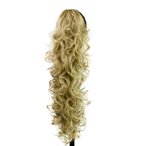 Miniatura 6 de KUKI - Extensión de cabello sintético largo y rizado de 31 pulgadas, con pinza y mandíbula, 1B