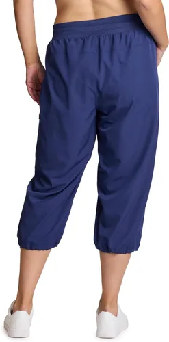 Miniatura 20 de RBX Active - Pantalón capri para mujer, talla grande, ligero, tejido, con cordón, estilo cargo