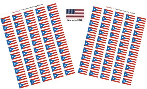 Miniatura 46 de 100 calcomanías de la bandera de Alaska; 1.5" x 1" hechas en Estados Unidos, calcomanías autoadhesivas de la bandera del estado para álbumes