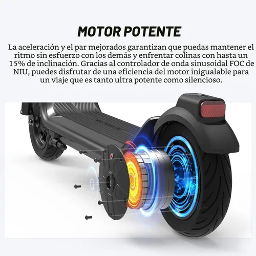 Miniatura 4 de NIU Electric Scooter for Adult - KQi 1PRO 100 200 Series E Scooter w/Suspension, 500-700W Peak Power, 14-33 Max Miles, Top 15-20 MPH, Portable