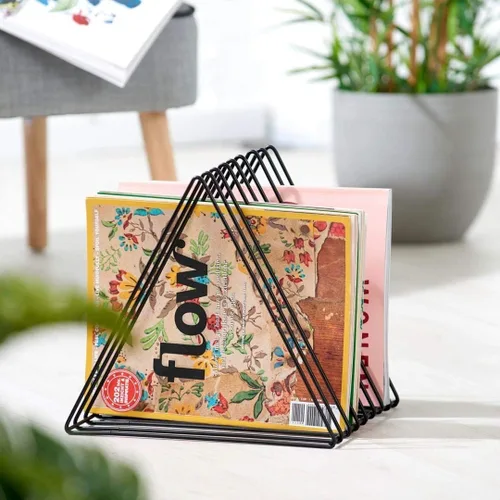 Miniatura 3 de Soporte para carpetas de archivos, organizador de archivos de escritorio, soporte para discos de vinilo, estante para libros, revistas, clasificador