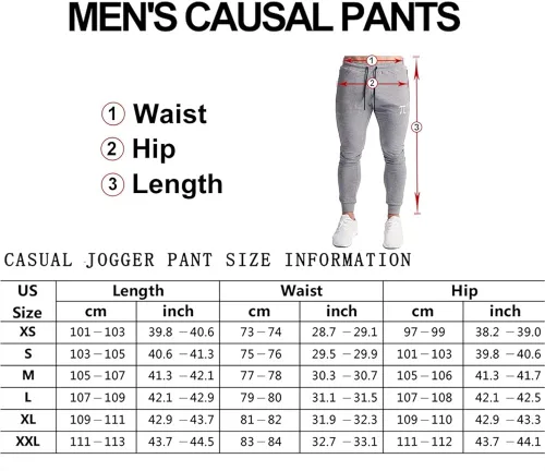 Miniatura 6 de Wangdo - Pantalones deportivos para hombre con bolsillos con cremallera