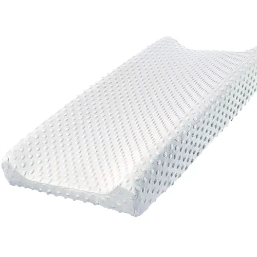 Miniatura 17 de Owlowla Funda para cambiador, sábanas suaves de punto minky para cambiador para bebé niño y niña (crema)