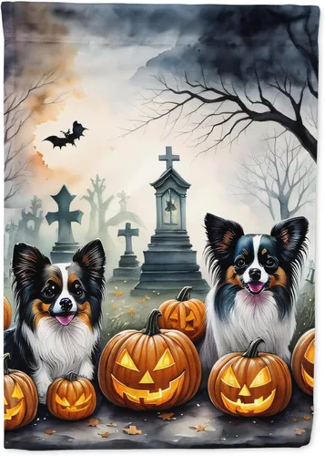 Miniatura 21 de Caroline's Treasures DAC2011GF - Bandera decorativa para jardín de Halloween con diseño de beagle para jardín, jardín, jardín, jardín, multicolor